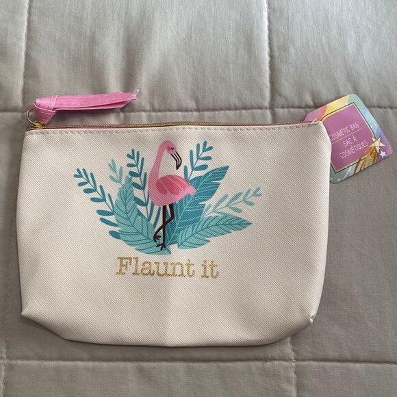 Handbags - Flamingo “flaunt it” cosmetic bag